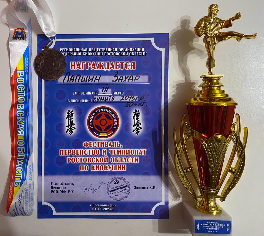 4 ноября 2023 года в городе Ростове-на-Дону прошли Фестиваль, Первенство и Чемпионат « Кубок Дона » по киокушин.